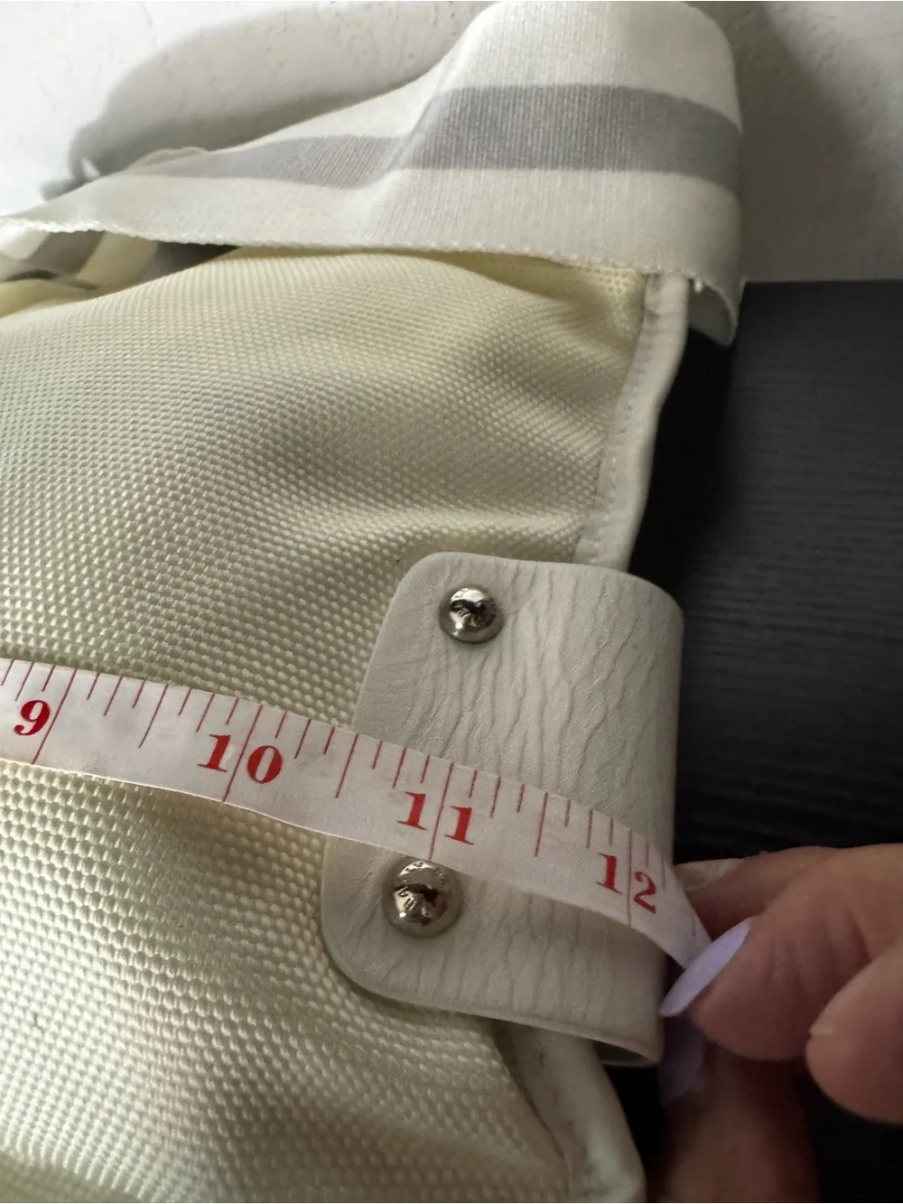 Bally Cream and White Canvas-Leather Crossbody Bag